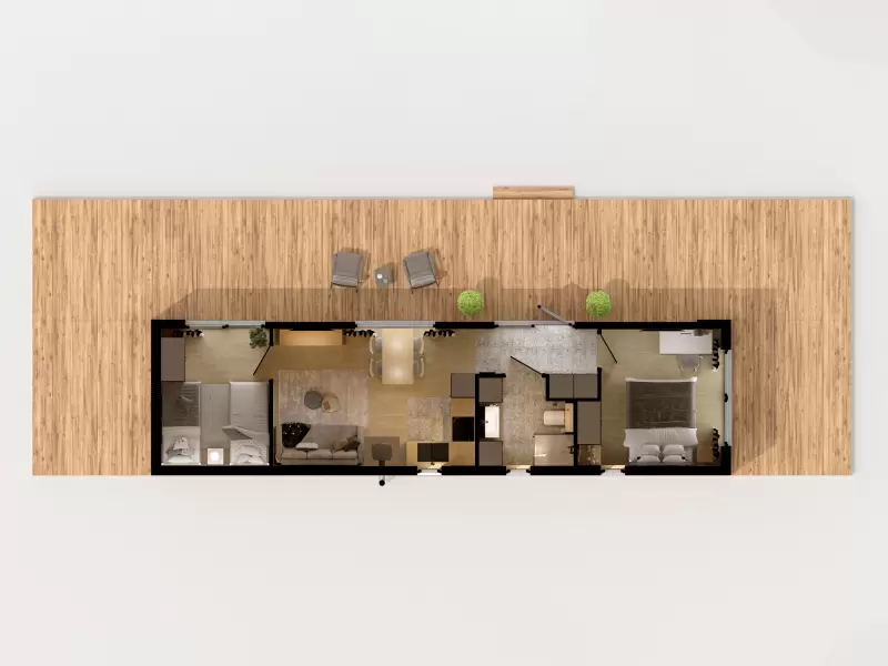 Grundrissplan Tiny Home Design Baltic - Tiny House