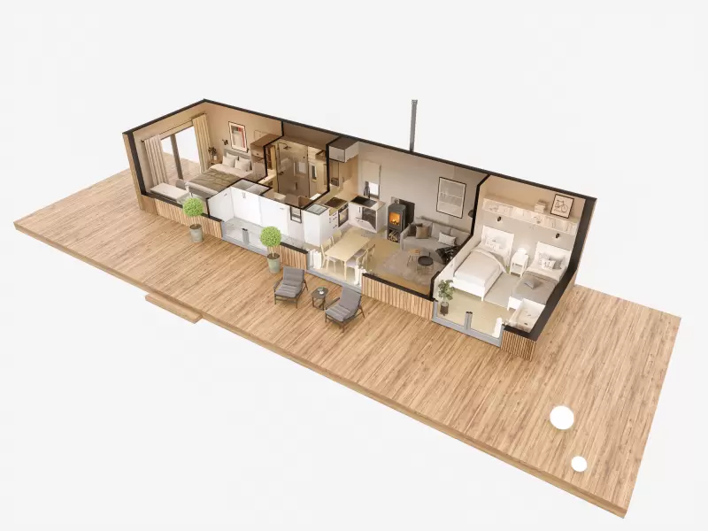 Grundrissplan Tiny Home Design Baltic - Tiny House